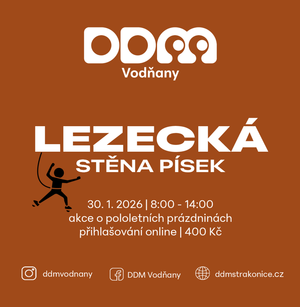 Pololetní prázdniny v Lezeckém centru v Písku